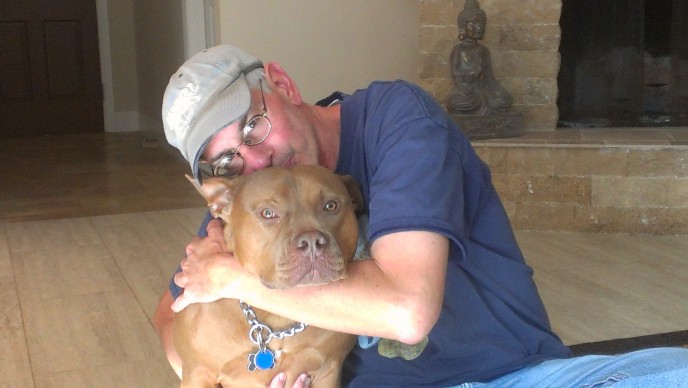 In home pet sitting as a dog boarding alternative for a pit bull in central Florida