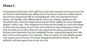 House and petsitting in Santa Barbara with a spaniel