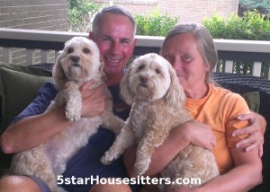 We are trusted house sitters for long term house sitting, dog sitting and cat care